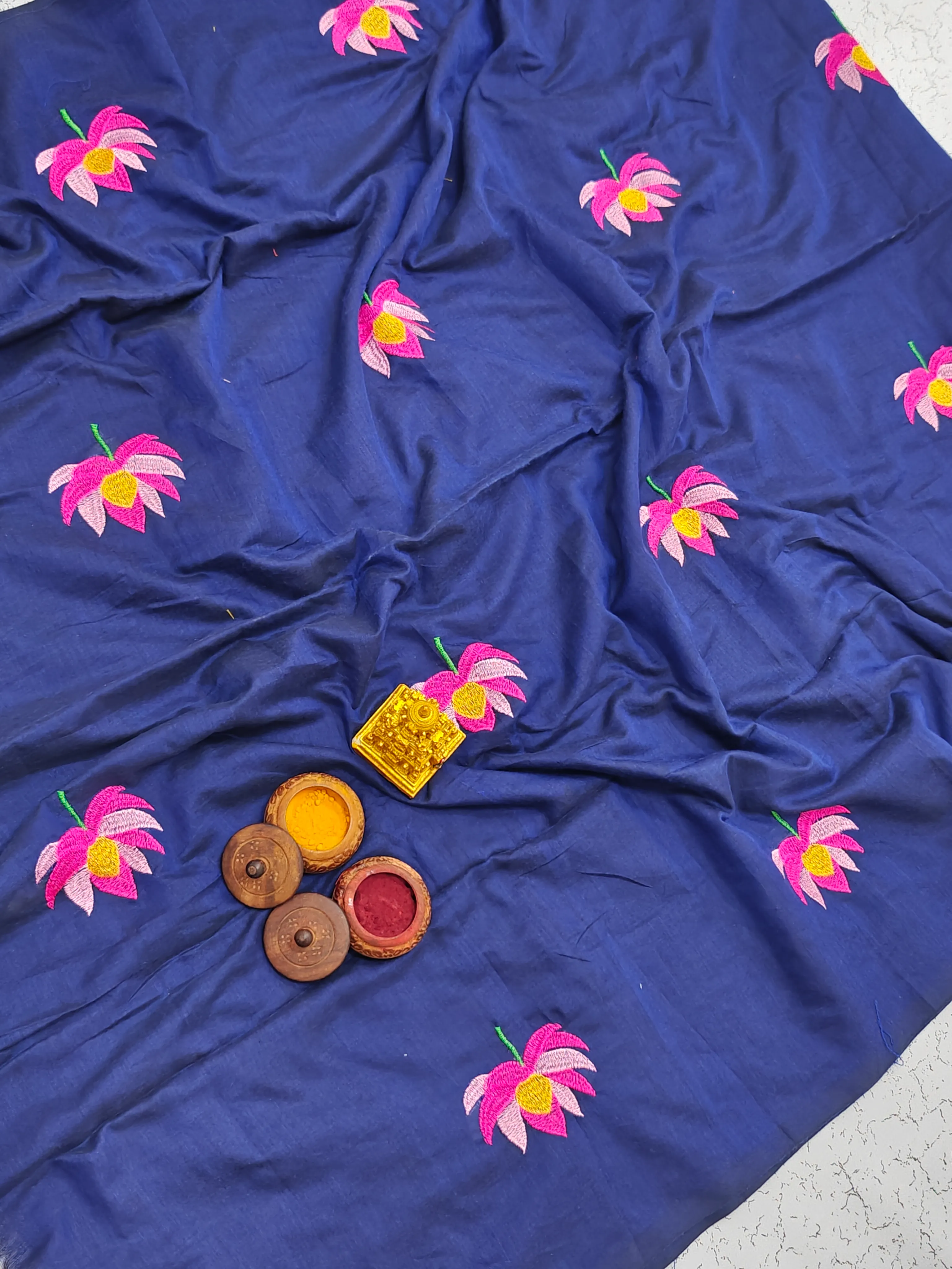 KADHI COTTON EMBROID  COTTON EMBROID  – Harshal Textiles Elampillai